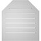 Ekena Millwork Octagonal Top Surface Mount PVC Gable Vent w/ 2"W x 1-1/2"P Brickmould Frame, 22"W x 24"H GVPOT22X2402SF - alternate 5